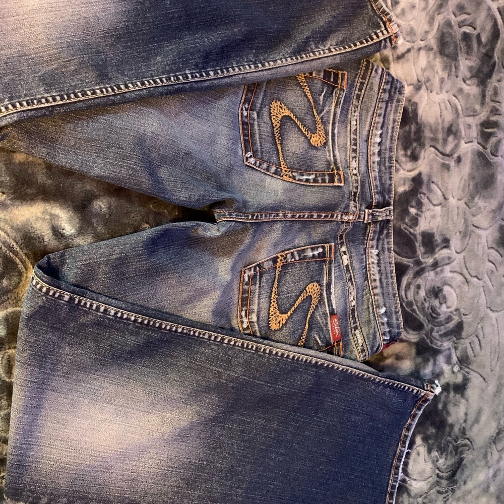 Silver jeans